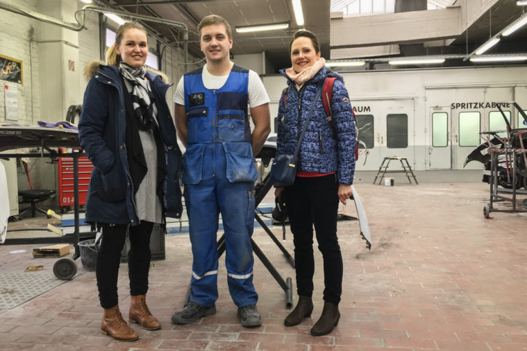 Erasmus+ Mobilität – finnische Fahrzeug&shy;lackierer in Köln
