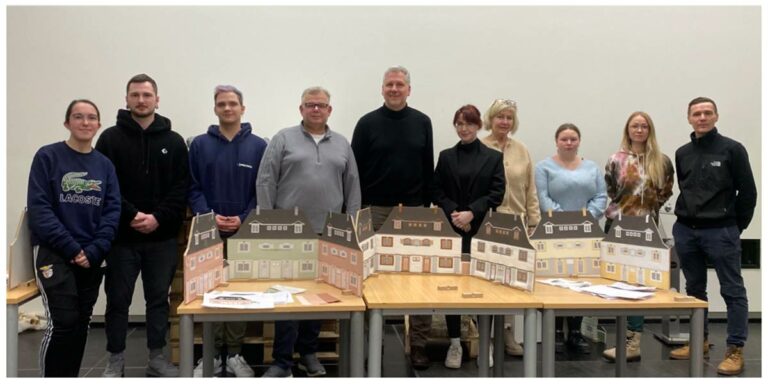 Gestaltung der Fassade einer Wohnsiedlung in Bickendorf