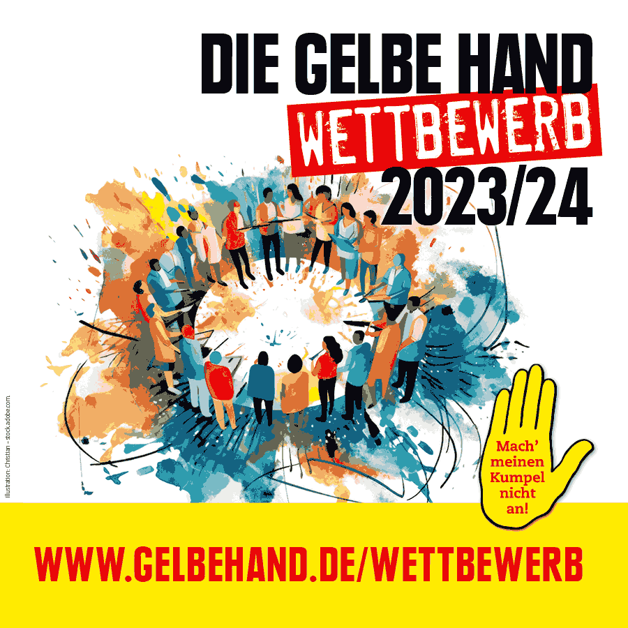 Wettbewerb „Die Gelbe Hand 2023/2024“