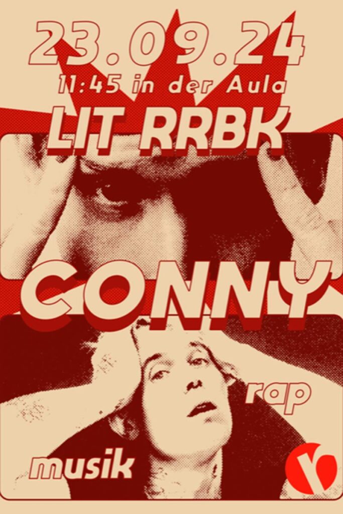 Plakat zur Lit:RRBK: Rapper Conny zu Gast